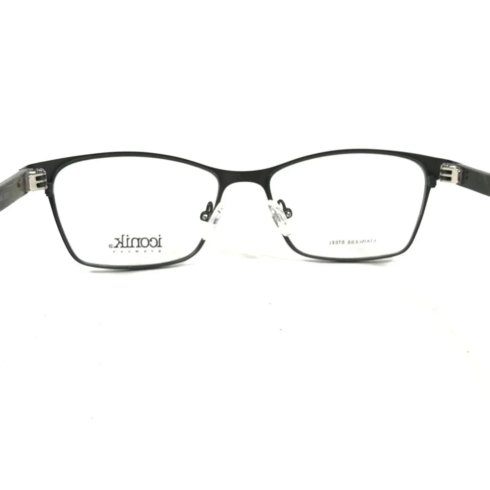 Iconik Eyeglasses Frames Shai C02 Brown Green Cat Eye Full Rim 52-16-140